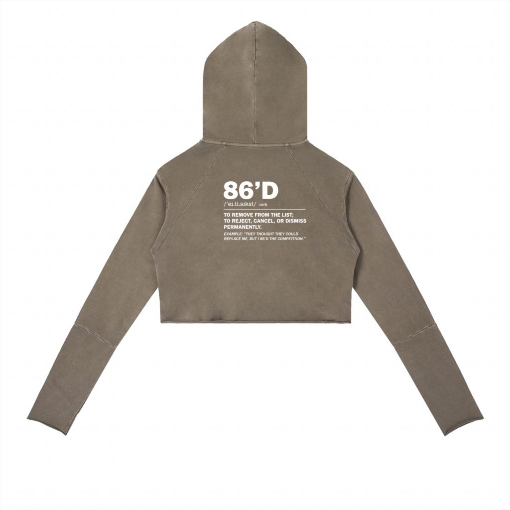 86'd Redefined Vintage Washed Raw Edge Hoodie view 8