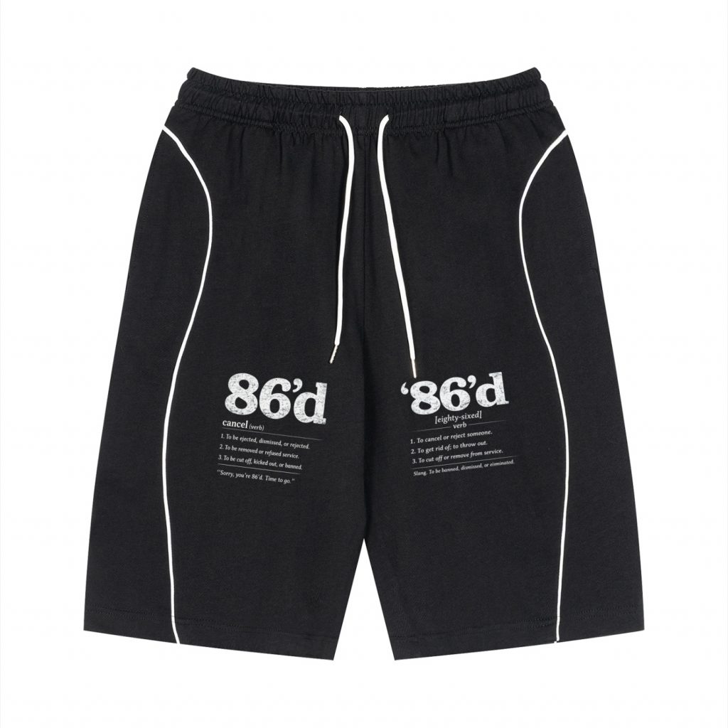 86'd Piping Drawstring Shorts