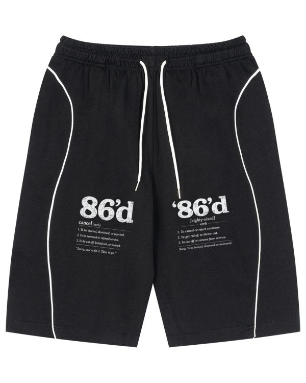 86'd Piping Drawstring Shorts