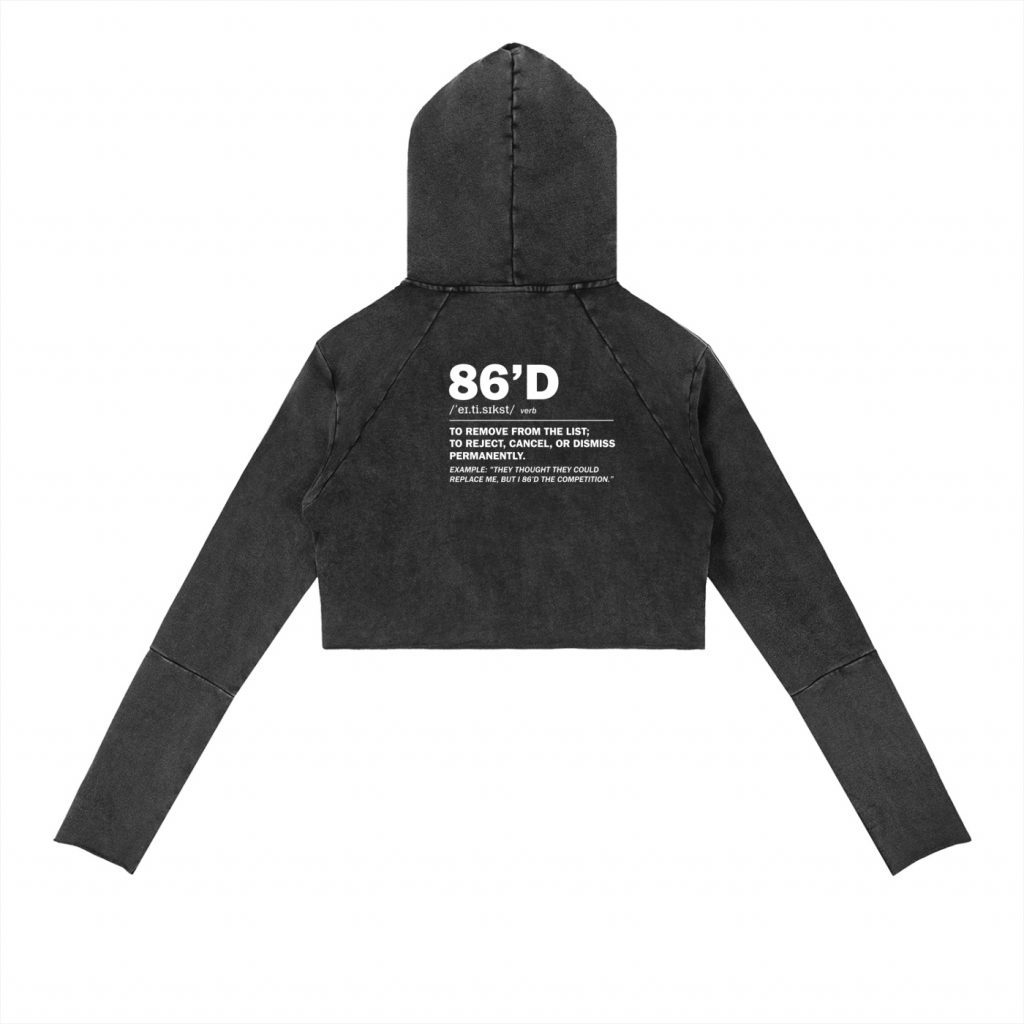 86'd Redefined Vintage Washed Raw Edge Hoodie view 2