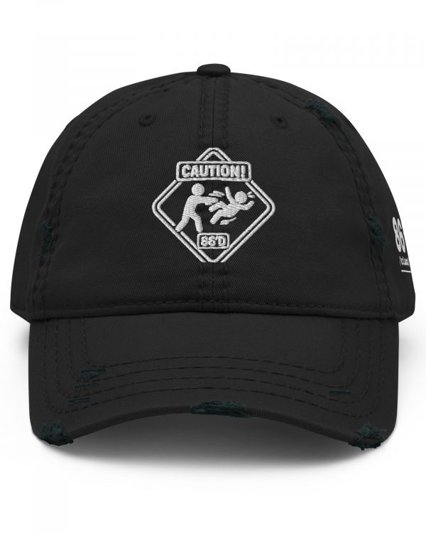 86'd Caution Distressed Dad Hat