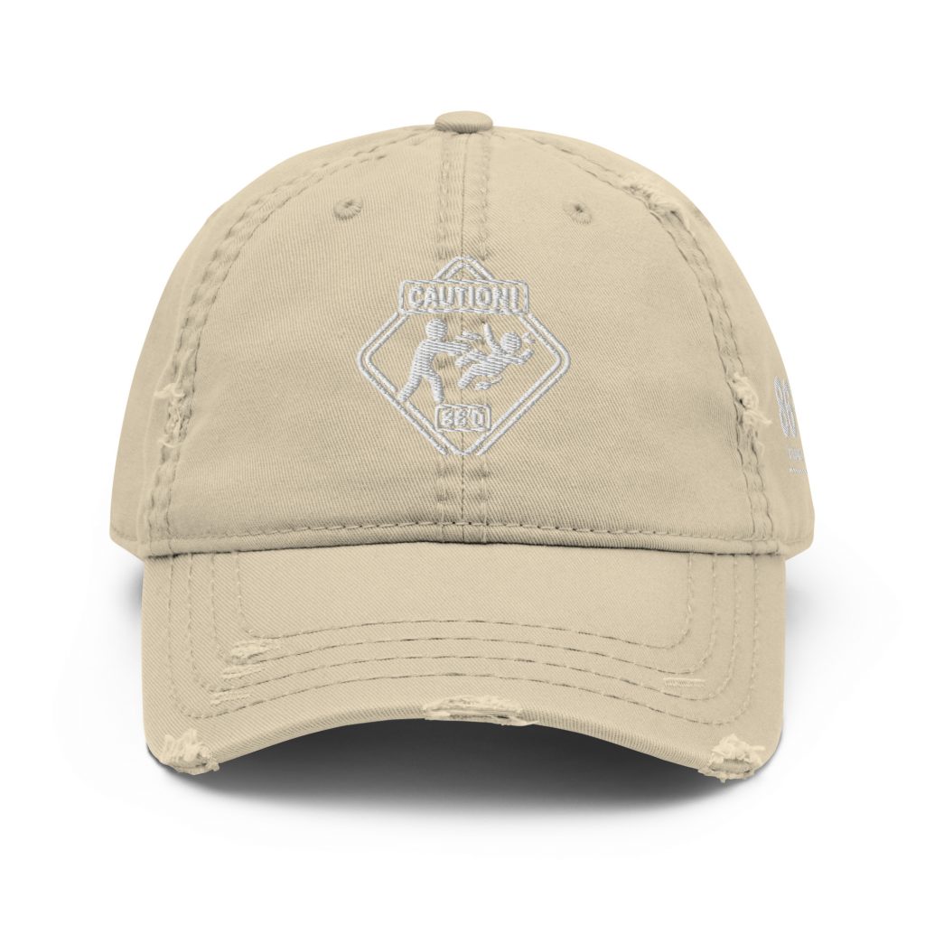 86'd Caution Distressed Dad Hat view 19