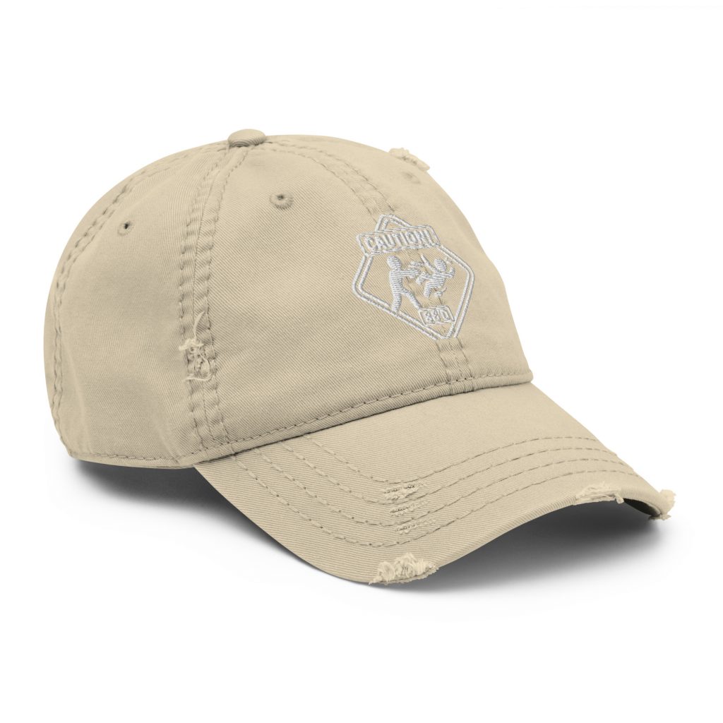 86'd Caution Distressed Dad Hat view 23